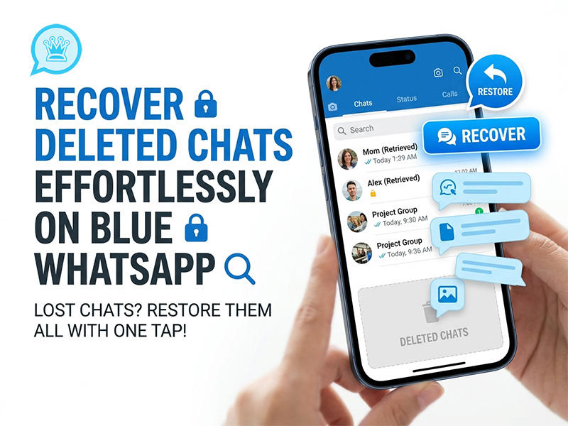 Recover Deleted Chats Effortlessly on Blue WhatsApp