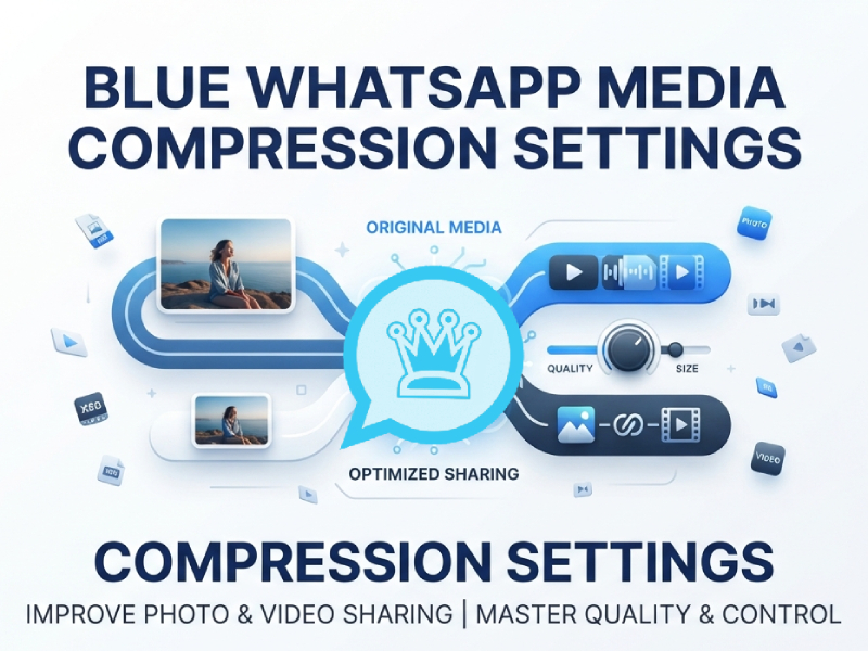Blue WhatsApp Media Compression Settings: How to Improve Photo and Video Sharing