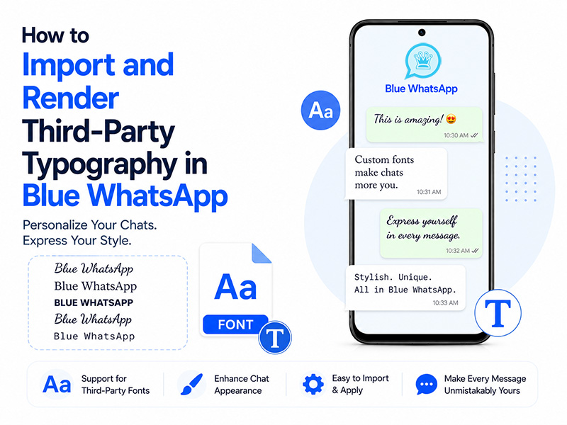 How to Import and Render Third-Party Typography in Blue WhatsApp