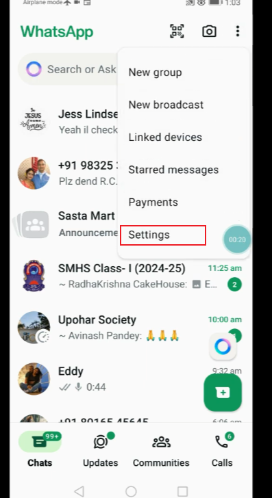 How to Turn On Dark Mode in Blue WhatsApp