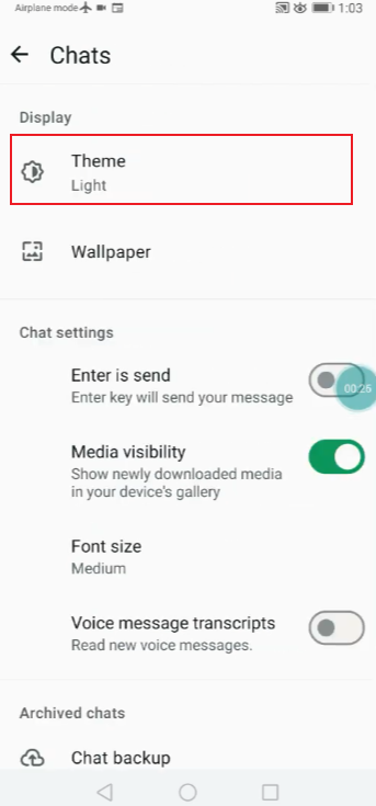 How to Turn On Dark Mode in Blue WhatsApp