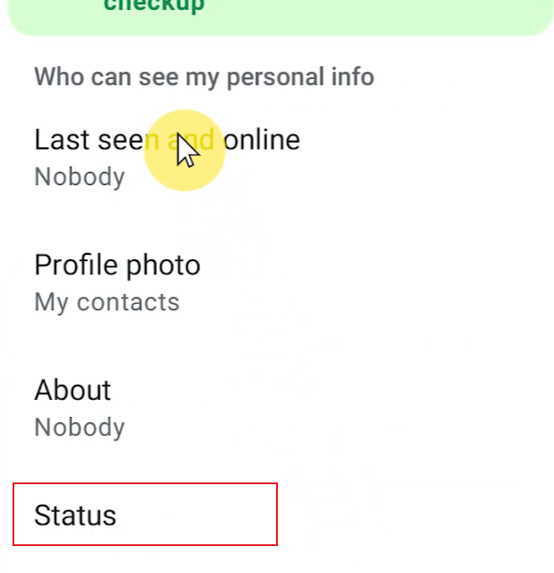 How to Change WhatsApp Status Privacy