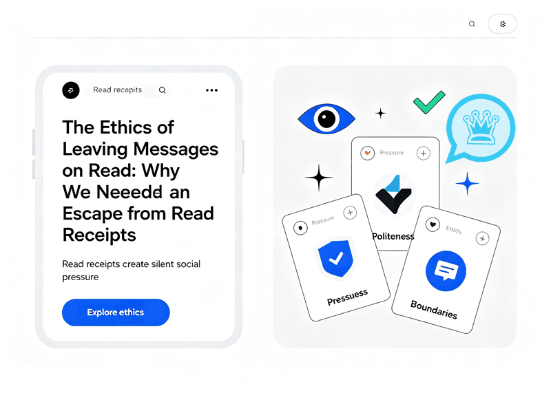 The Ethics of Leaving Messages on Read: Why We Need an Escape from Read Receipts