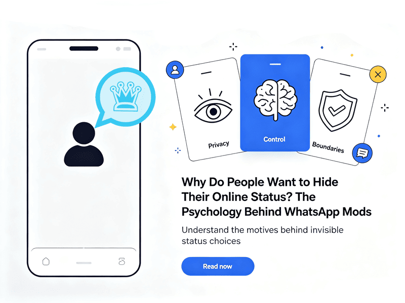 Why Do People Want to Hide Their Online Status? The Psychology Behind WhatsApp Mods